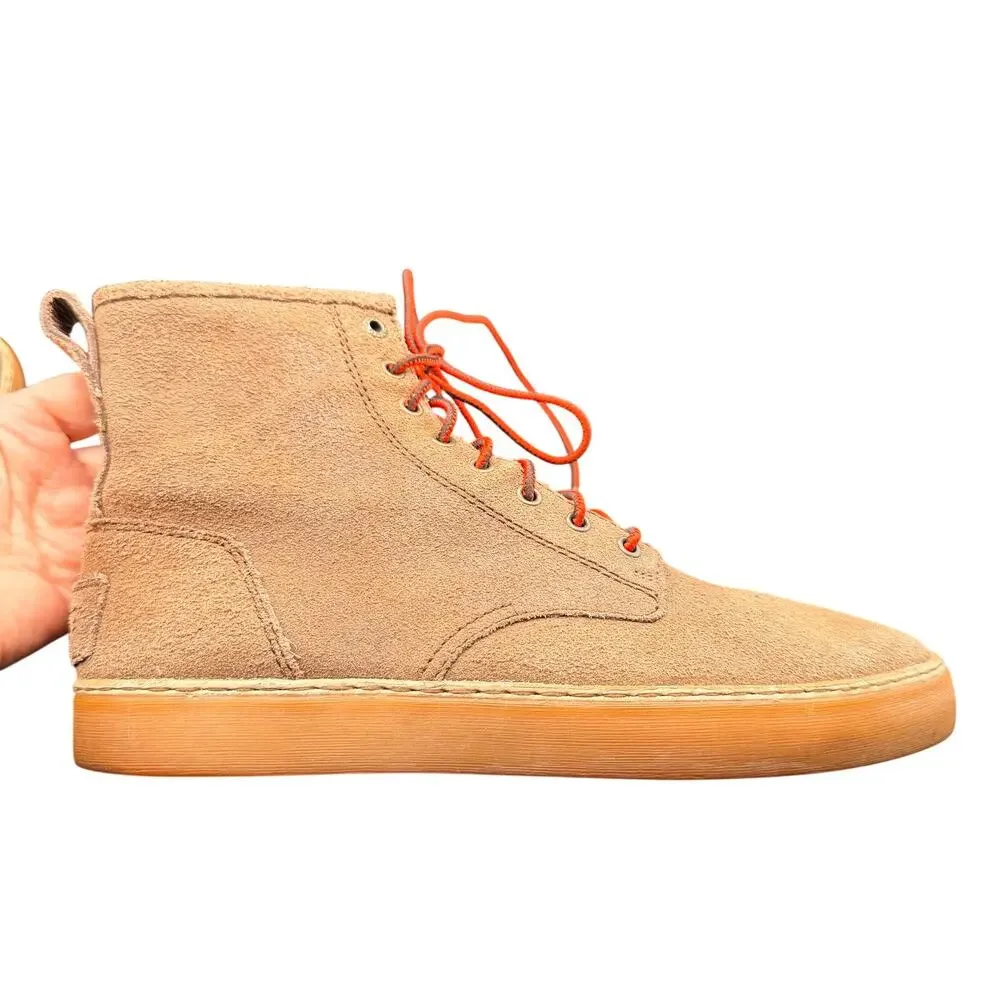 UGG Men’s Suede High Top Boots Brown Gum Sole Lace Up Size 8.5